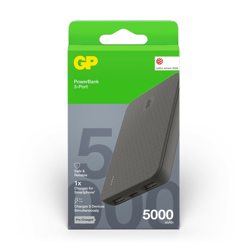 GP 超霸B+系列儲電寶5000 mAh B05B 黑色