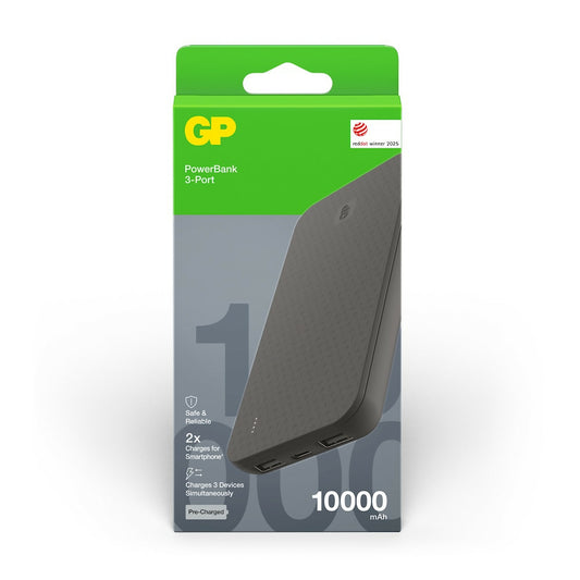 GP 超霸B+系列儲電寶10000 mAh B10B 黑色