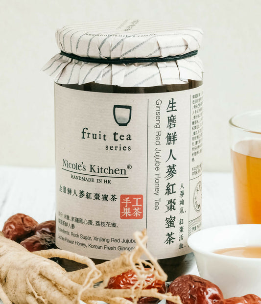 生磨鮮人蔘紅棗蜜茶