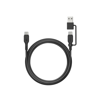 GP 超霸1.5米2合1 USB-C / USB-A至USB-C 240W 數據傳輸充電線 CCBV